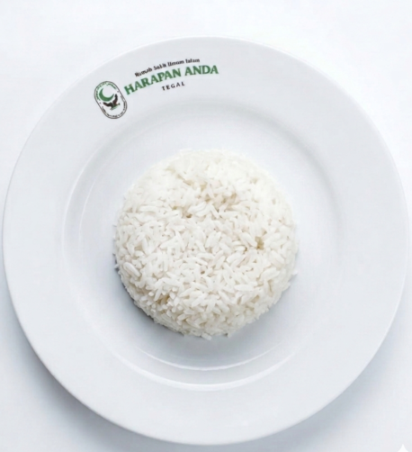 Nasi Putih ( 1/2 porsi )