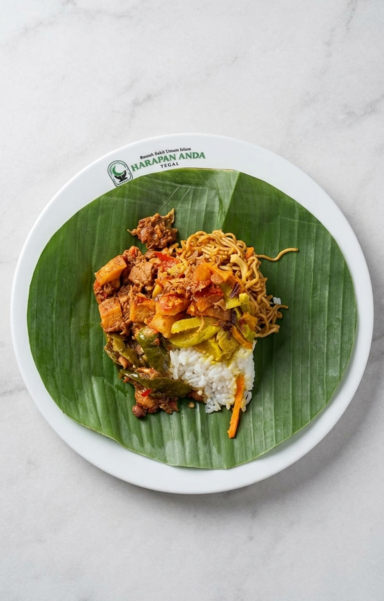 Nasi Rames Daun