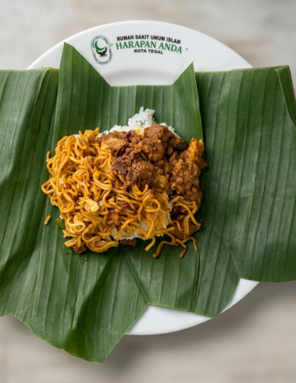 Nasi Ponggol Daun